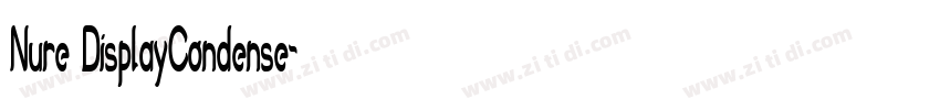 Nure DisplayCondense字体转换
